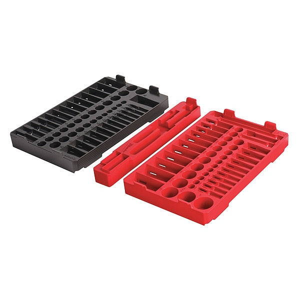 106 pc. 1/4 in. and 3/8 in. Drive SAE and Metric Ratchet and Socket Trays for PACKOUT Low-Profile Organizer
