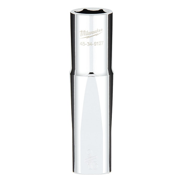 1/2 in. Drive 9/16 in. SAE 6-Point Deep Socket with FOUR FLAT Sides