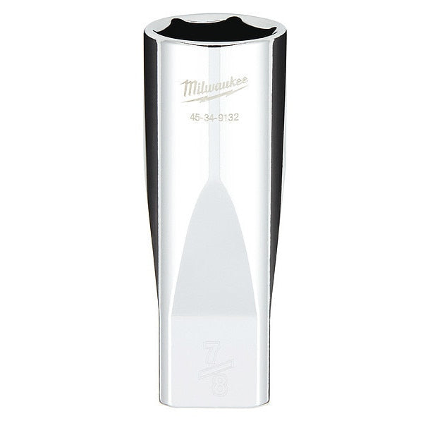 1/2 in. Drive 7/8 in. SAE 6-Point Deep Socket with FOUR FLAT Sides