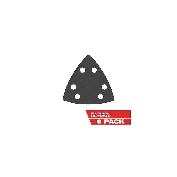 3-1/2 in. 180 Grit Triangle Sandpaper (6 pk)