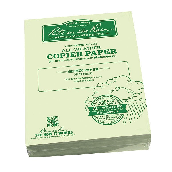 Waterproof Laser Paper, 20 lb, PK500