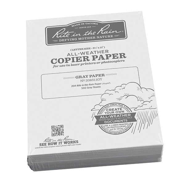 Waterproof Laser Paper, 20 lb, PK500