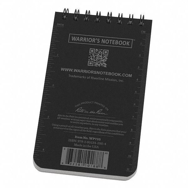 All Weather Notebook, Black Cover Color