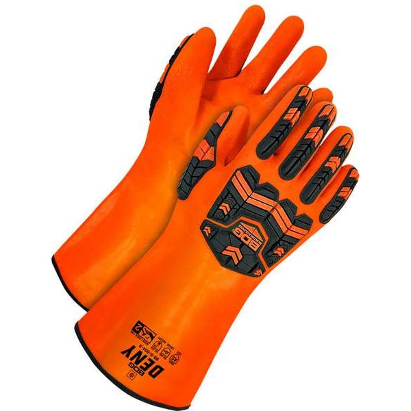 PVC Coated Cut Resistant w/Gauntlet Cuff & Impact, Size L (9)