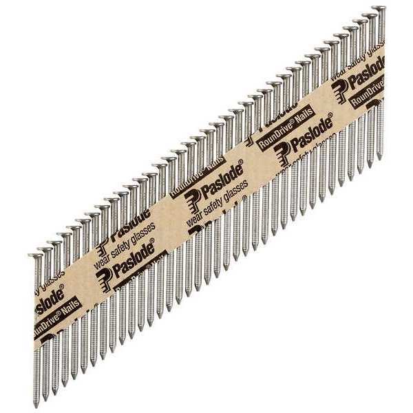 Collated Framing Nail, 2-3/8 in L, Not Applicable, Brite, Offset Round Head, 30 Degrees, 5500 PK