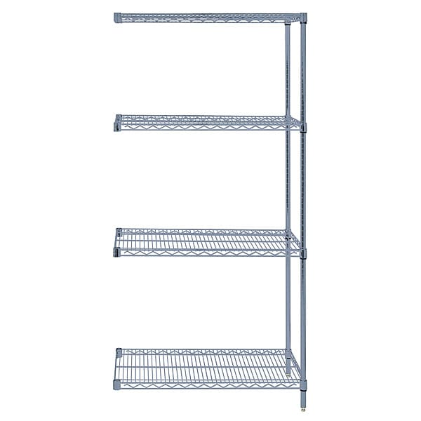Wire Shelving Add-On Kit, Gray