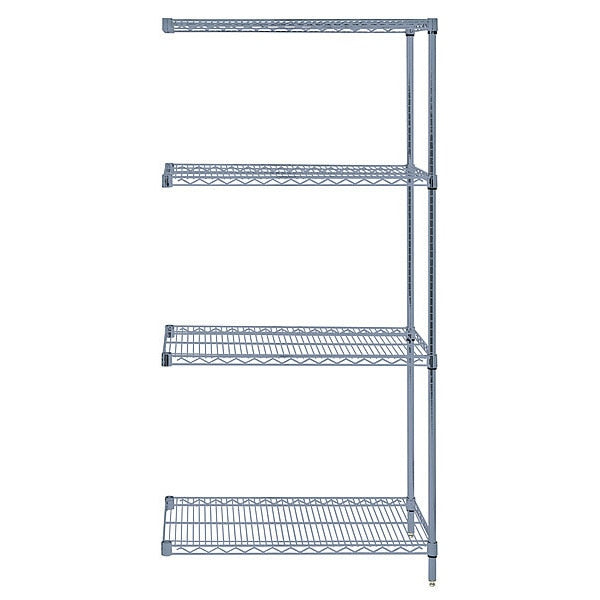 Wire Shelving Add-On Kit, Gray