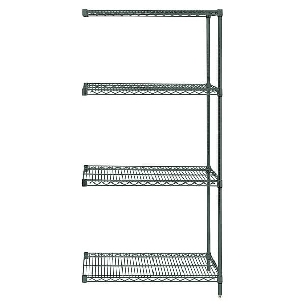 Wire Shelving Add-On Kit, Green