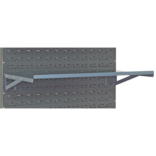 Steel Flat Shelf, 36 in W x 12 in D x Gray
