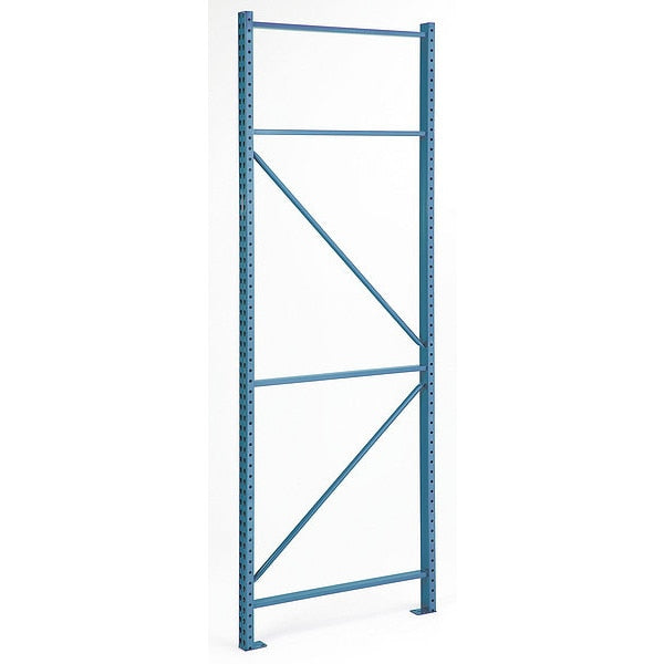 Pallet Rack Upright, Blue, 16 Gauge