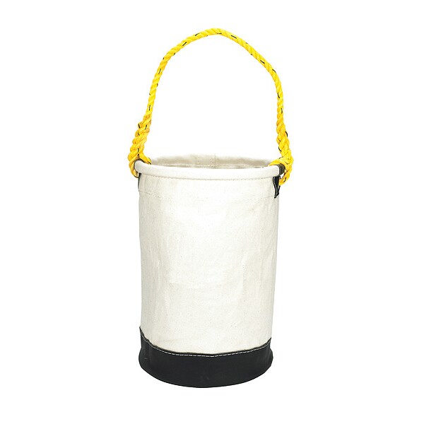 Bucket Bag, Canvas, Straight Wall, OffWhite