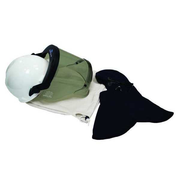 Arc Flash Head Protection Kit, Navy, Universal, HRC 2