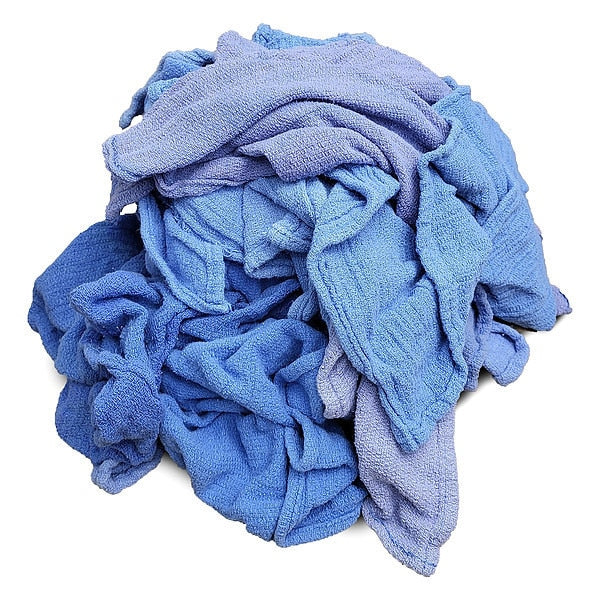 Huck Towel, Cotton, Blue