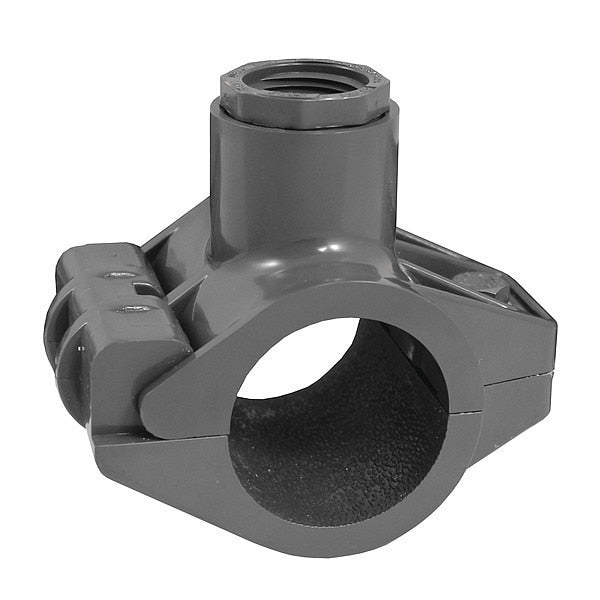 Saddle Tee, 1 1/2 x 1 1/2 x 3/4 in, PVC