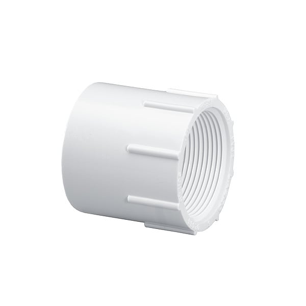 Adapter, 3 in, Schedule 40, White, 260 PSI