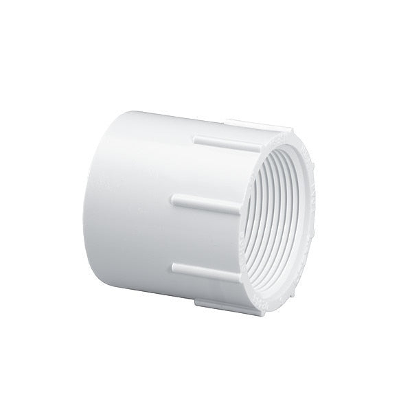 Adapter, 4 x 4 in, Schedule 40, White
