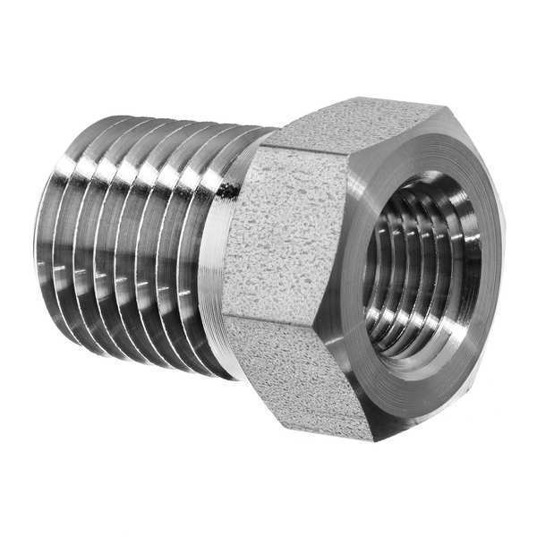 Hex Bushing, 304 SS, 1/4 x 1/8