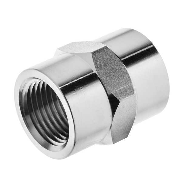 Hex Coupling, 304 SS, 1/2