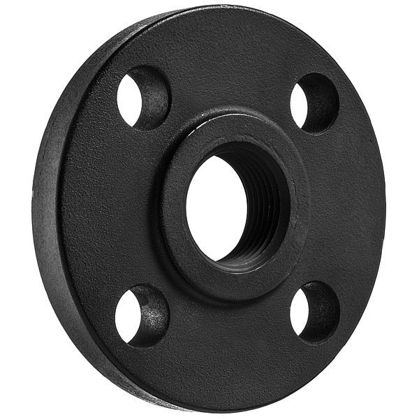 Flange, Steel, Threaded, 3/4 in Pipe Size