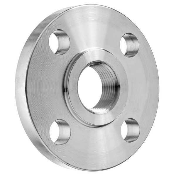 Pipe Flange, Threaded, Steel, 3/4