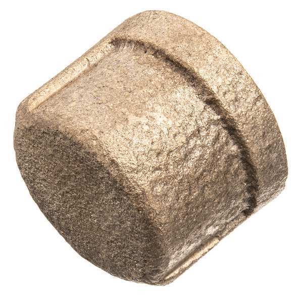 Round Cap, Brass, 1 1/2 in, Class 125