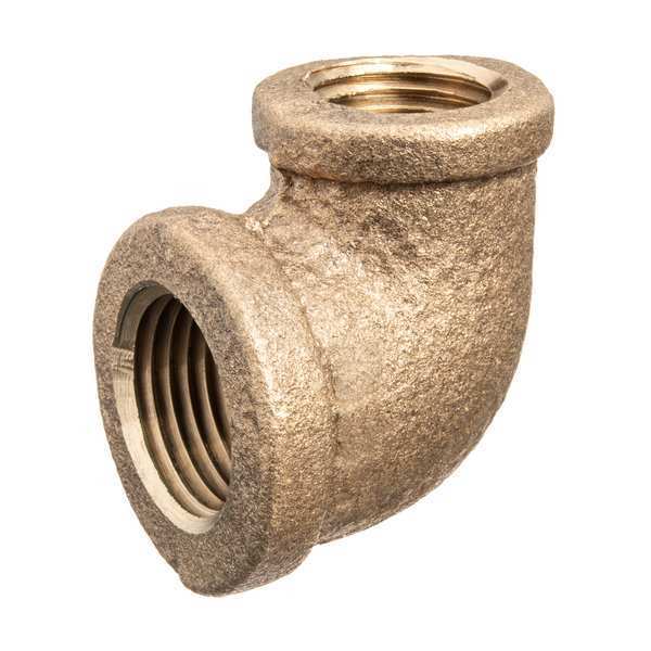 90 Elbow Reducer, Brass, 1 x 3/8 in