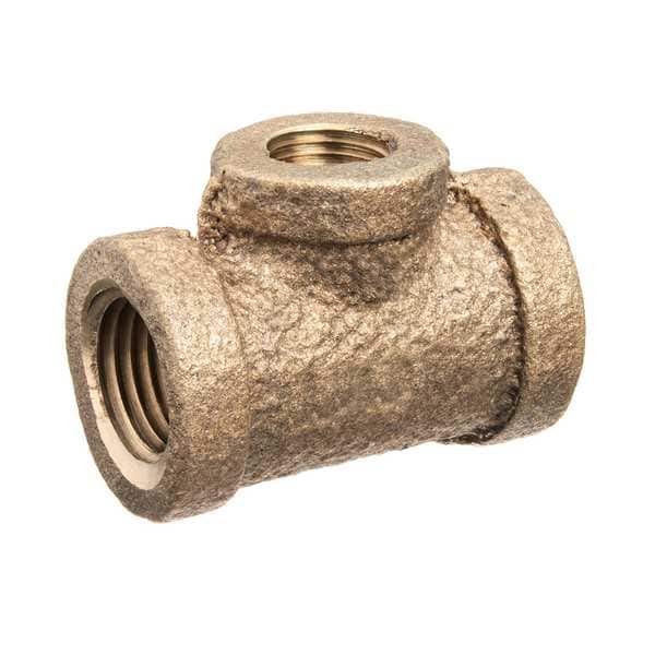 Branch Tee, Brass, 1 1/4 x 1 x 1 1/4 in