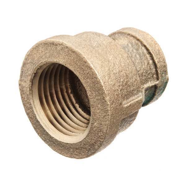Reducing Coupling, Brass, 1 1/2 x 1/2 in