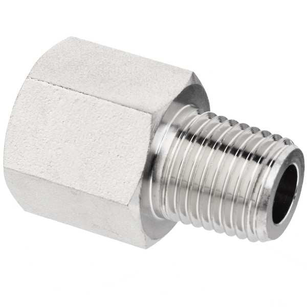 Straight Adapter, Brass, 3/8 in, NPTF
