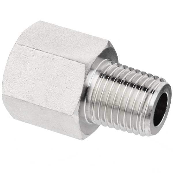 Straight Adapter, Brass, 1/8 in, NPTF
