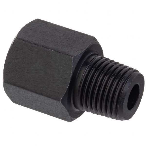 Adapter, Black Zinc-Plated Brass, 1/2 in