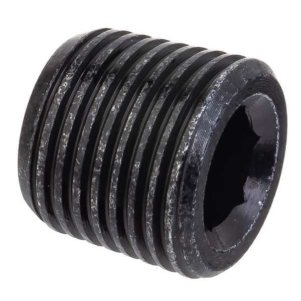 Hex Drive Plug, Brass, 3/8 in, MNPTF