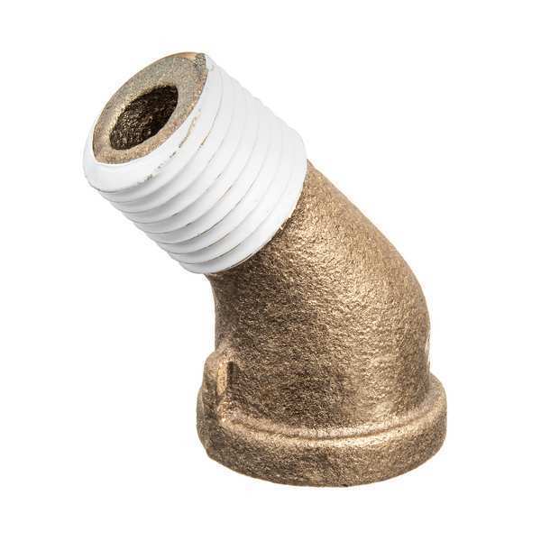45 Street Elbow, Brass, 3/8 in, NPT