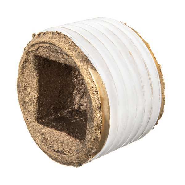 Square Socket Plug, Brass, 1 1/2 in
