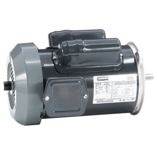 Auger Duty Motor, 1 HP, 115/230V AC, 1,800 Nameplate RPM, 56YZ Frame