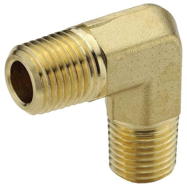 90 Elbow, Brass, 1/8 in Pipe Size, MNPT