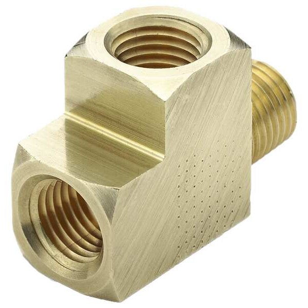 Extruded Street Tee, Brass, 1/2 in, NPT