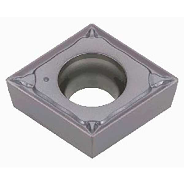 Turning Insert, Diamond, 1/4 in, CCMT, 80  Degrees, 0.0080 in