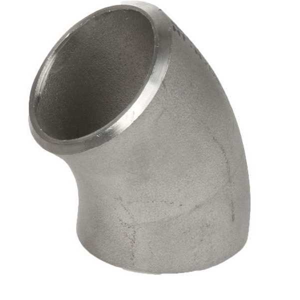 45 Elbow, 304 SS, 6 x 3/4 in, Buttweld