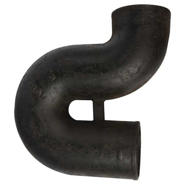 P-Trap, Cast Iron, 6 in Pipe Size, Socket