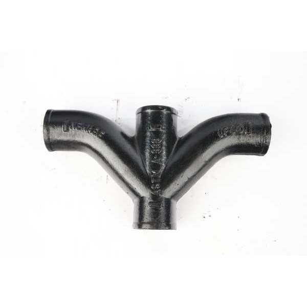 Combo Wye and 1/8 Bend, Cast Iron, 3 in