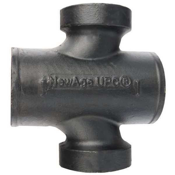 Cross, Cast Iron, 3 x 3 x 1 1/2 x 1 1/2 in