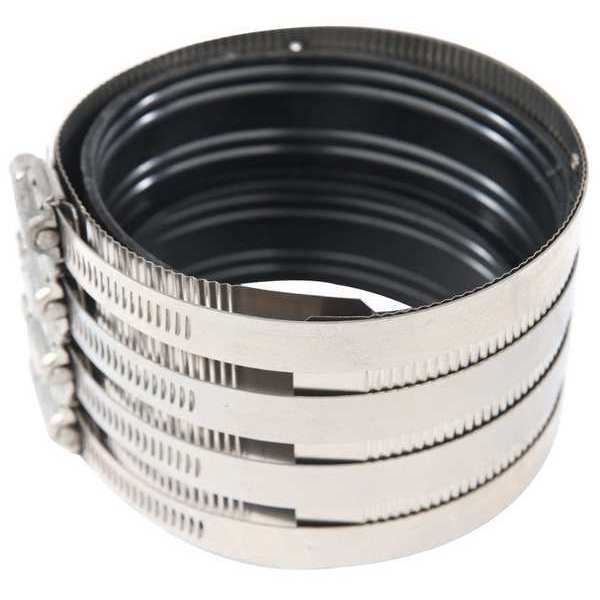 Hex Coupling, SS, 10 in Pipe Size, Black