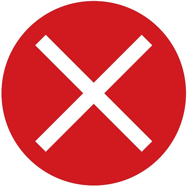Safety Marking Label, 6 in x 6 in