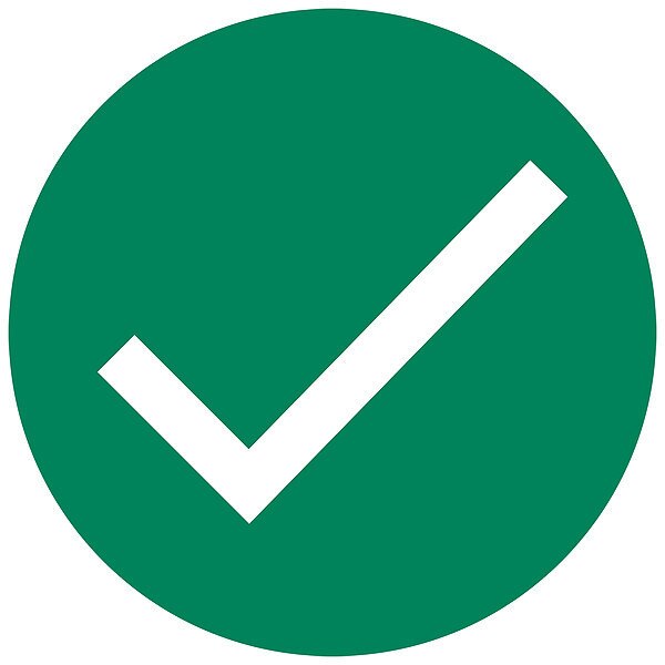 Safety Marking Label, 6 in x 6 in