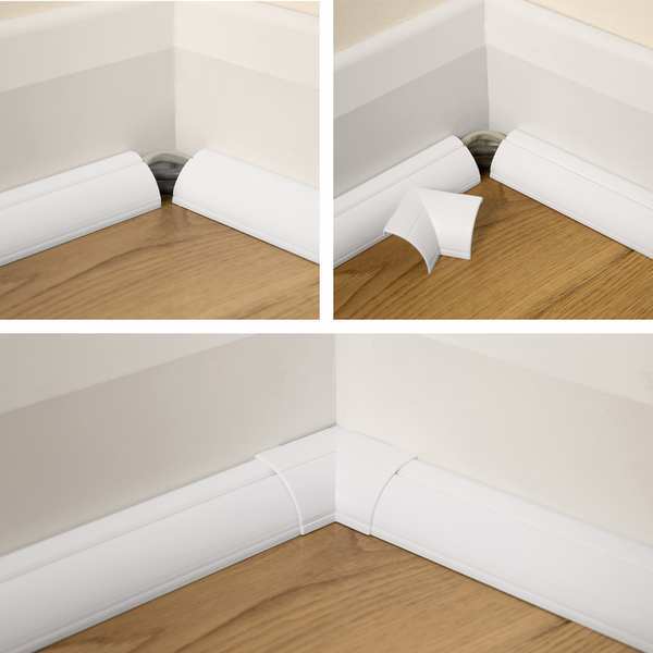 90 Degree Internal Elbow, Clip-Over, PVC