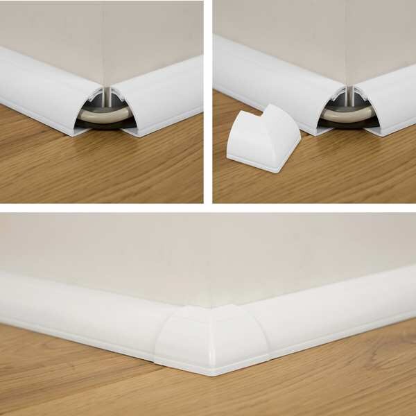 90 Degree External Elbow, Clip-Over, PVC