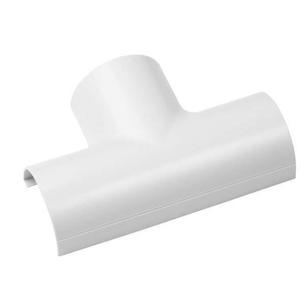 Tee, PVC, White, Clip Over