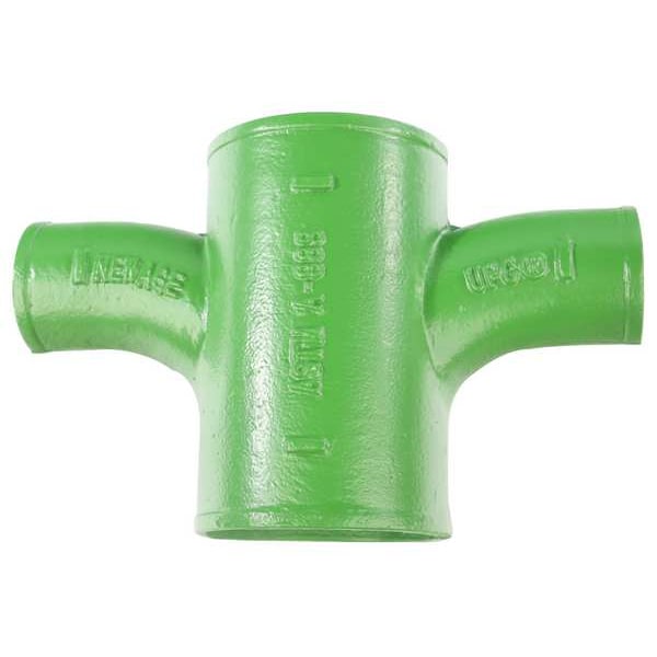Sanitary Cross, Cast Iron, 2 in, Socket
