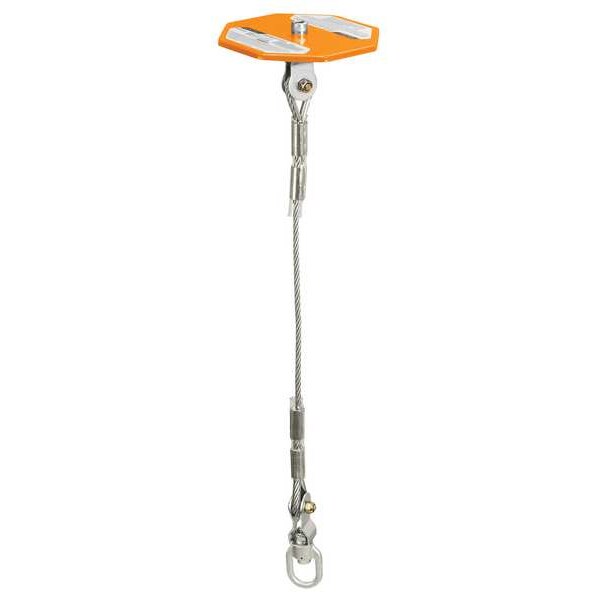 Drop Thru Anchor, Steel, 6 ft L, 6